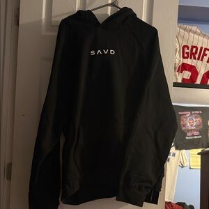 Black SAVD Large Oversized Hoodie